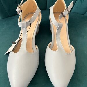 Elegant Women's Handmade Caner-Sah T-Strap Heels